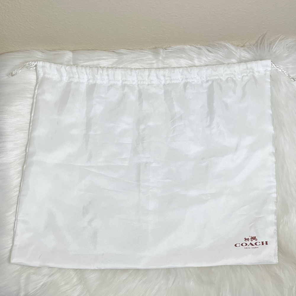 Coach White Satin Dust Bag